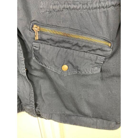 Lily Aldridge for Velvet by Graham & Spencer S Blue Military Utility Jacket - Picture 3 of 12